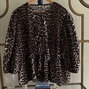 Leopard Print Women's Top